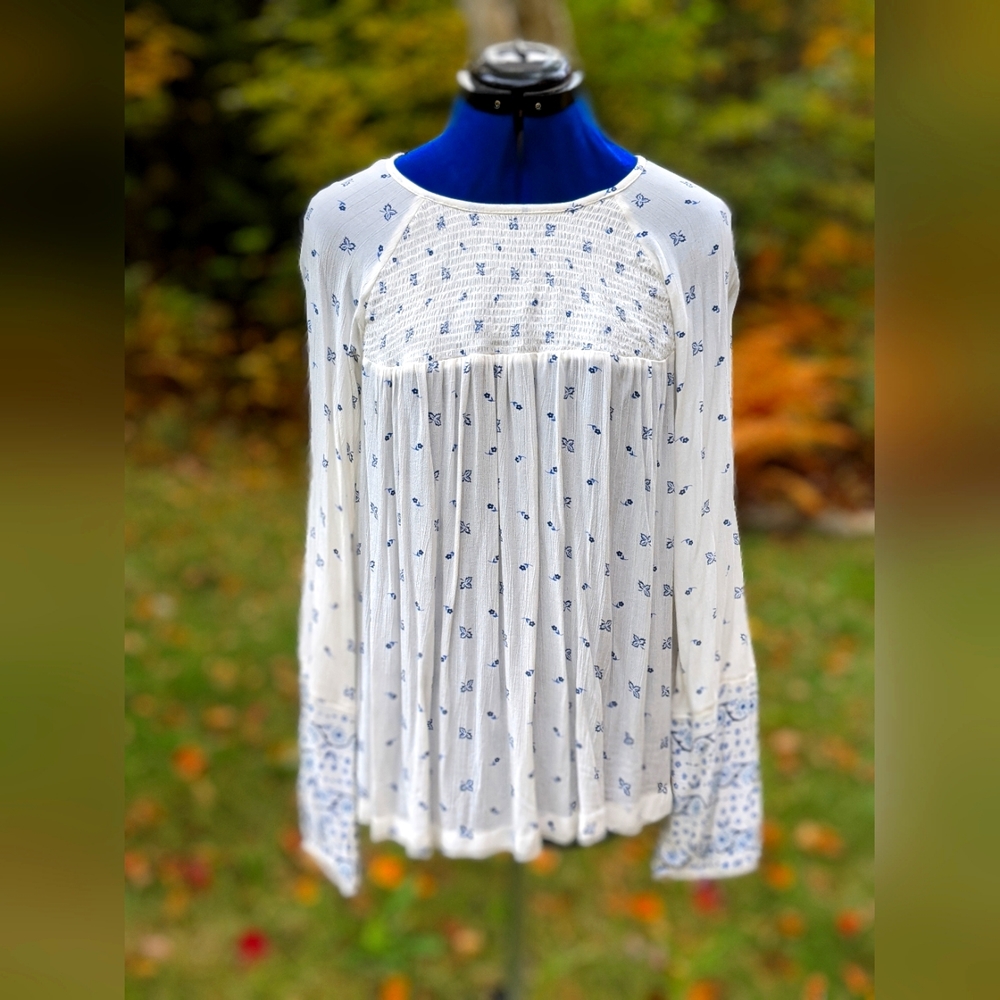 Classic White Peasant Blouse